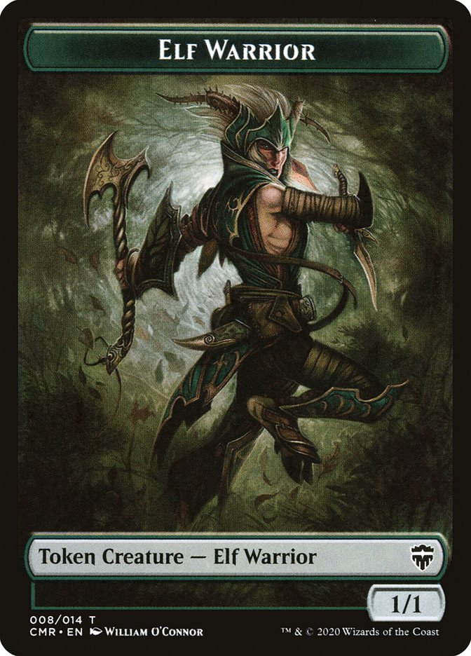 Elf Warrior // The Monarch Token [Commander Legends Tokens] | Lots Moore NSW