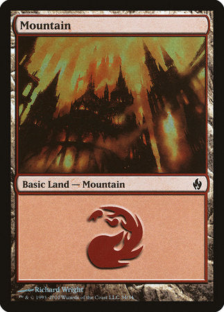 Mountain (34) [Premium Deck Series: Fire and Lightning] | Lots Moore NSW