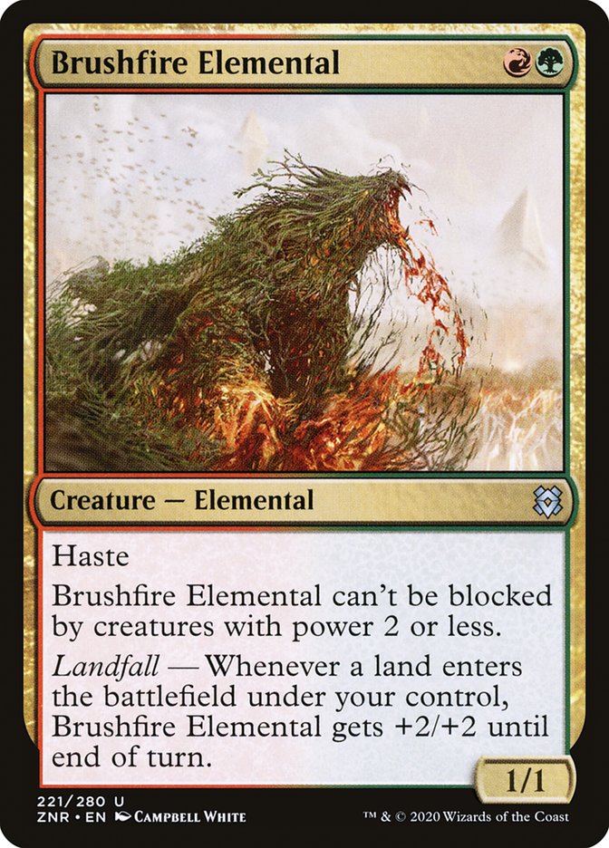 Brushfire Elemental [Zendikar Rising] | Lots Moore NSW