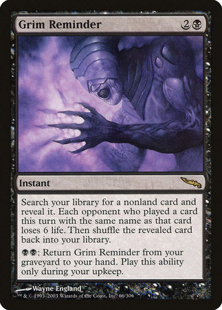 Grim Reminder [Mirrodin] | Lots Moore NSW