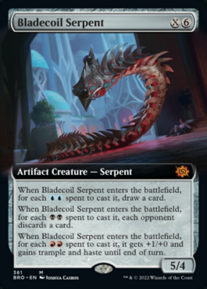 Bladecoil Serpent (Extended Art) [The Brothers' War] | Lots Moore NSW