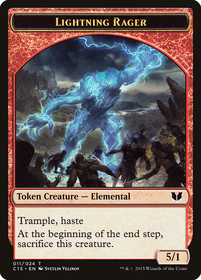 Lightning Rager // Lightning Rager Double-Sided Token [Commander 2015 Tokens] | Lots Moore NSW