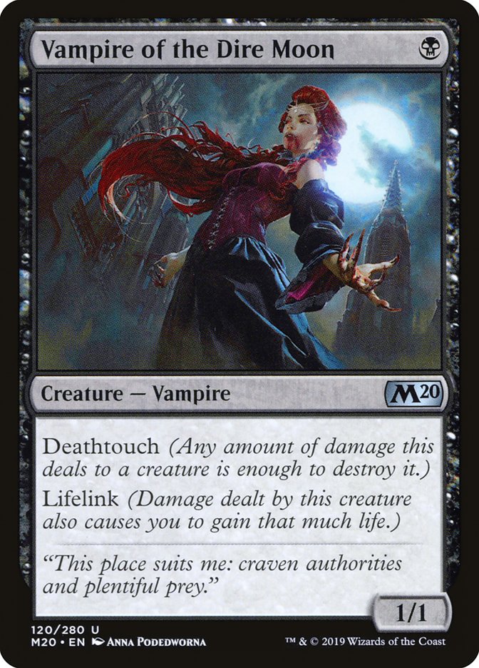 Vampire of the Dire Moon [Core Set 2020] | Lots Moore NSW