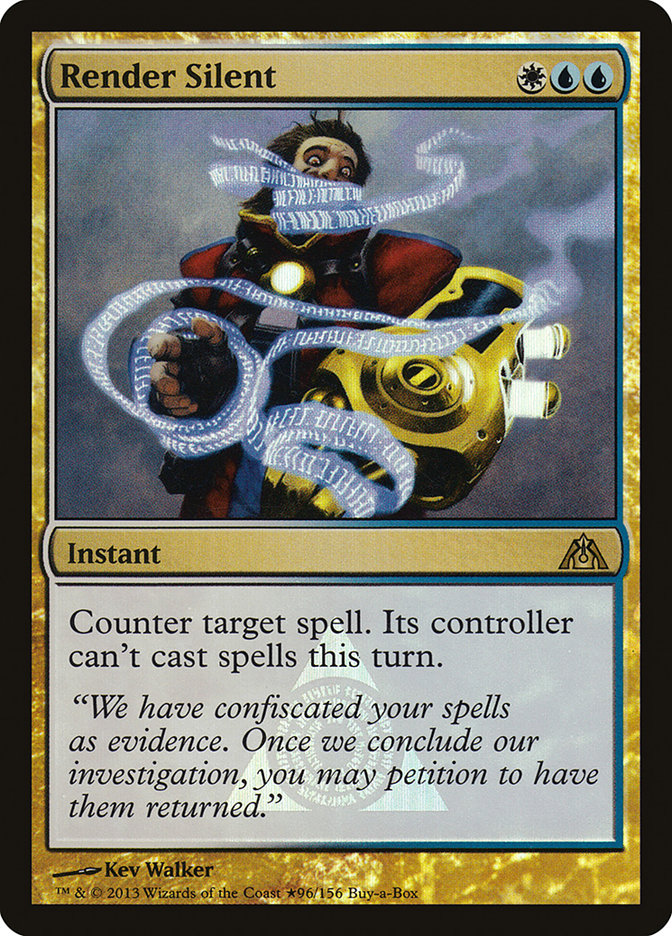 Render Silent (Buy-A-Box) [Dragon's Maze Promos] | Lots Moore NSW