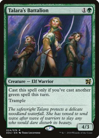 Talara's Battalion [Duel Decks: Elves vs. Inventors] | Lots Moore NSW