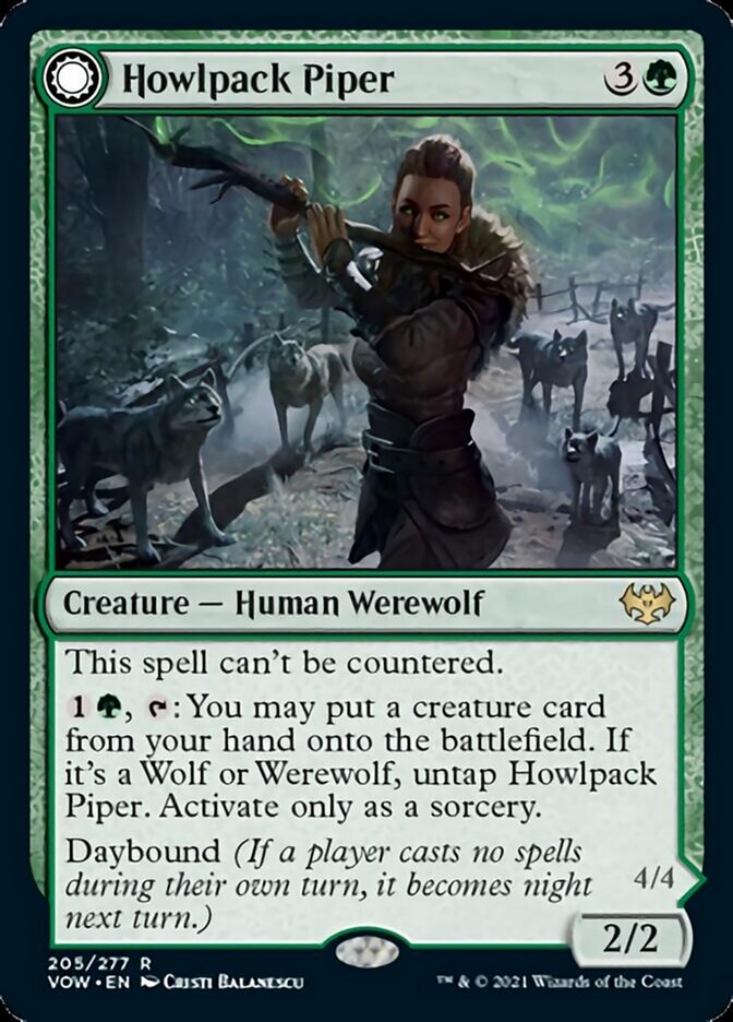 Howlpack Piper // Wildsong Howler [Innistrad: Crimson Vow] | Lots Moore NSW