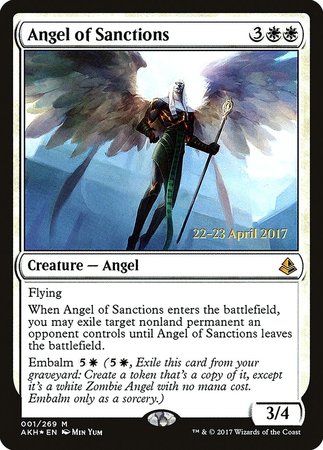 Angel of Sanctions [Amonkhet Promos] | Lots Moore NSW