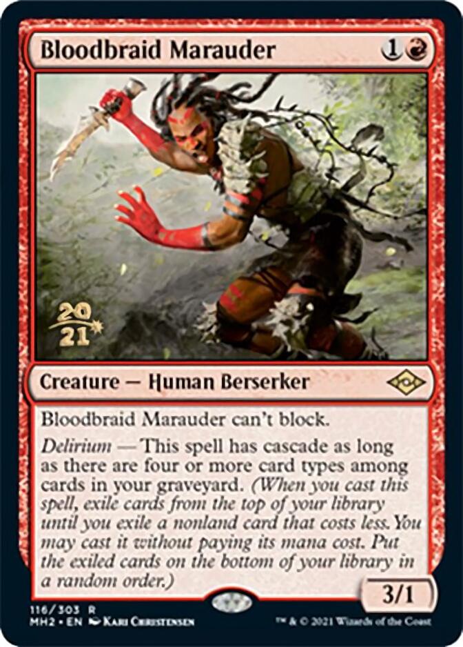 Bloodbraid Marauder [Modern Horizons 2 Prerelease Promos] | Lots Moore NSW