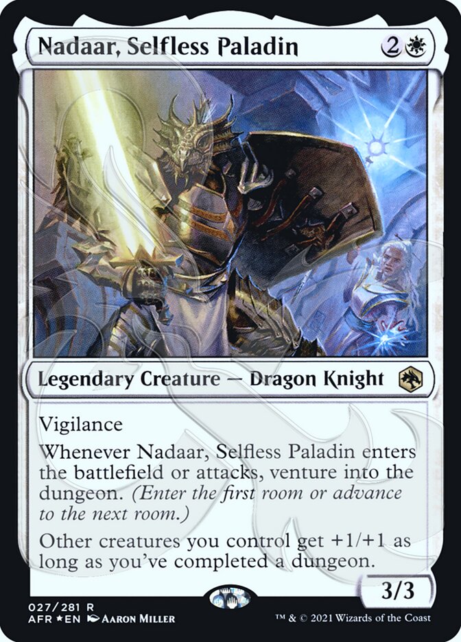 Nadaar, Selfless Paladin (Ampersand Promo) [Dungeons & Dragons: Adventures in the Forgotten Realms Promos] | Lots Moore NSW