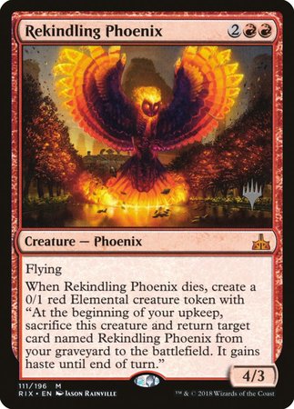 Rekindling Phoenix [Rivals of Ixalan Promos] | Lots Moore NSW