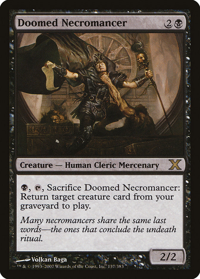 Doomed Necromancer [Tenth Edition] | Lots Moore NSW