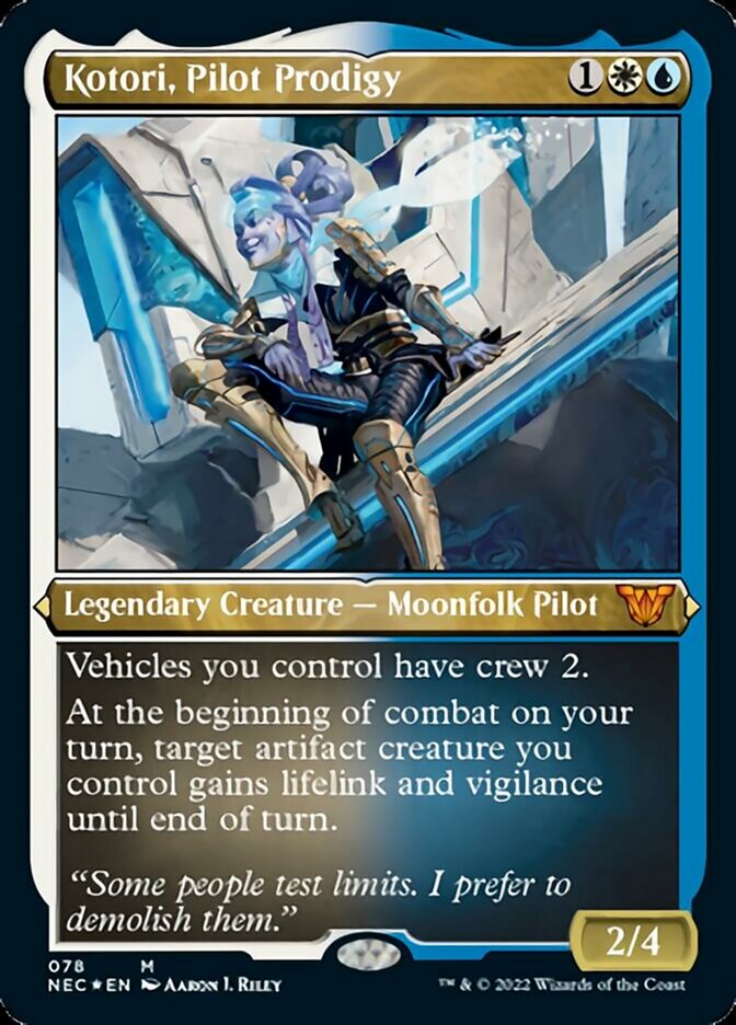 Kotori, Pilot Prodigy (Showcase Display Commander) [Kamigawa: Neon Dynasty Commander] | Lots Moore NSW