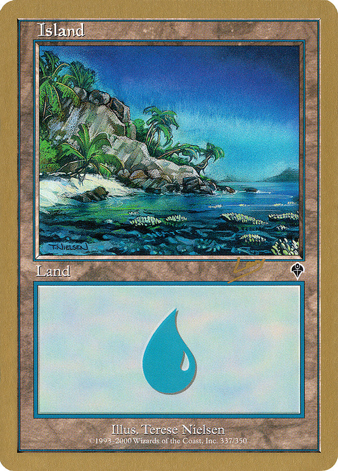 Island (rl337a) (Raphael Levy) [World Championship Decks 2002] | Lots Moore NSW