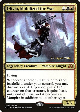 Olivia, Mobilized for War [Shadows over Innistrad Promos] | Lots Moore NSW