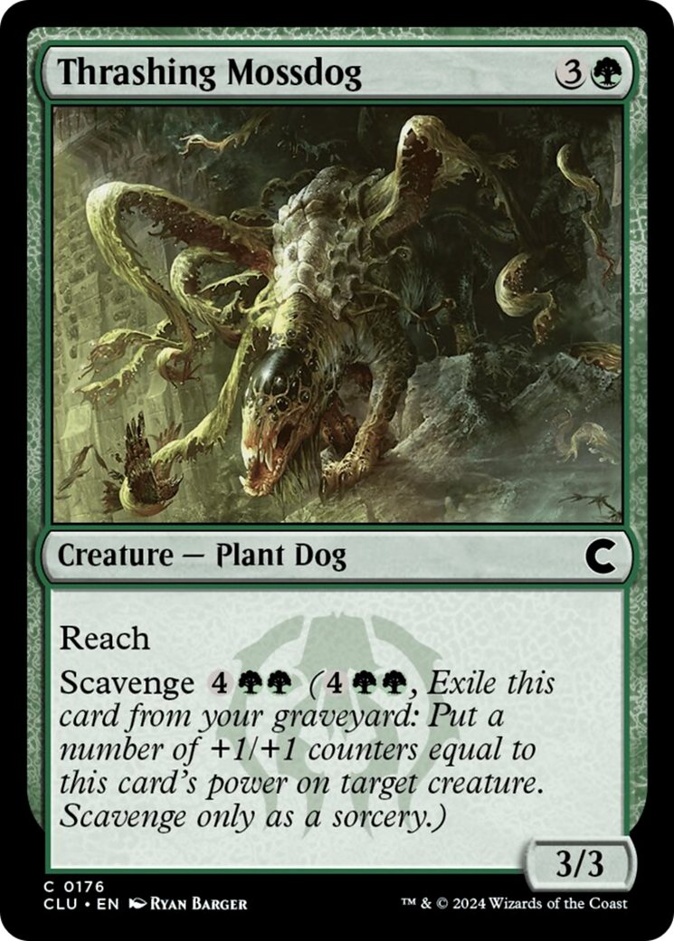 Thrashing Mossdog [Ravnica: Clue Edition] | Lots Moore NSW