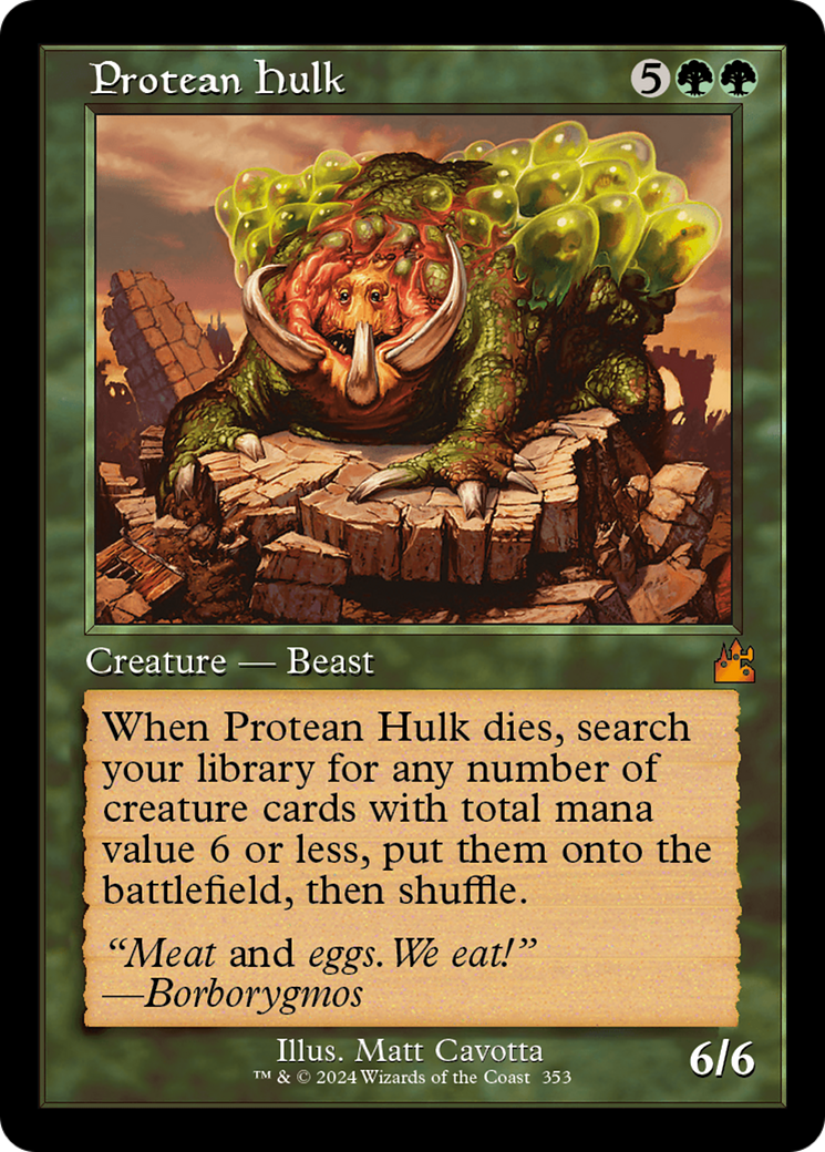 Protean Hulk (Retro Frame) [Ravnica Remastered] | Lots Moore NSW