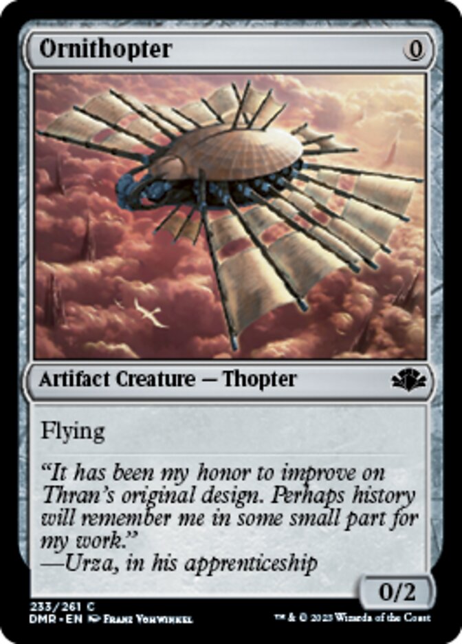 Ornithopter [Dominaria Remastered] | Lots Moore NSW