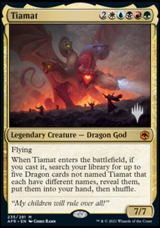 Tiamat (Promo Pack) [Dungeons & Dragons: Adventures in the Forgotten Realms Promos] | Lots Moore NSW