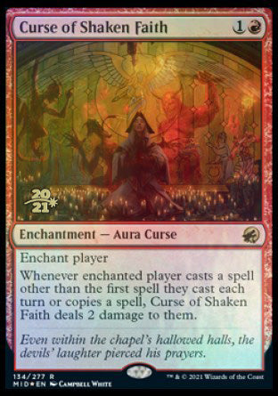 Curse of Shaken Faith [Innistrad: Midnight Hunt Prerelease Promos] | Lots Moore NSW