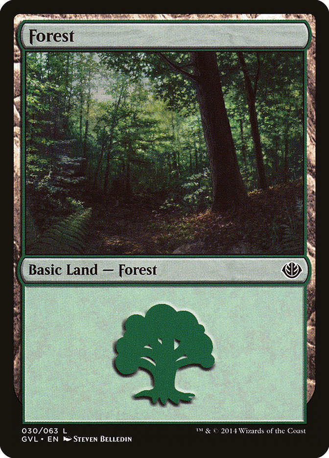 Forest (30) (Garruk vs. Liliana) [Duel Decks Anthology] | Lots Moore NSW