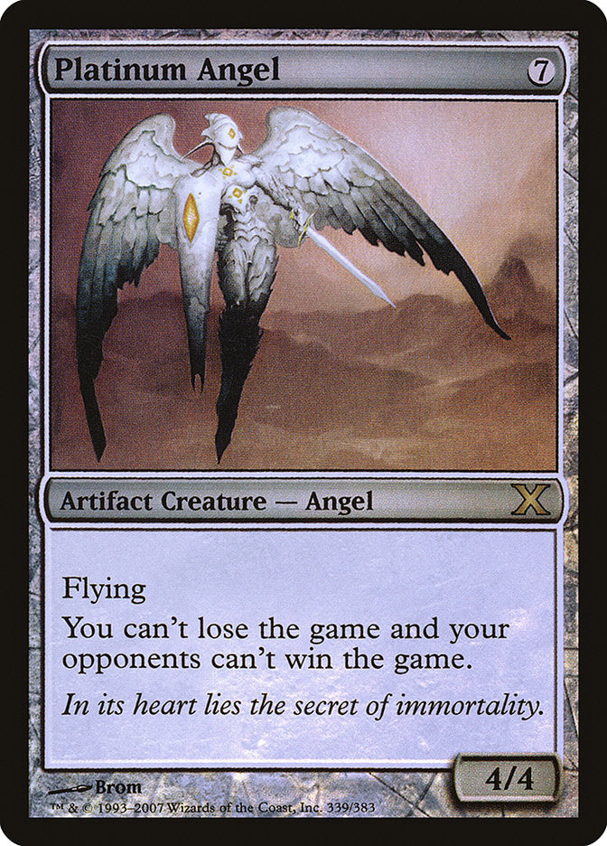 Platinum Angel (Premium Foil) [Tenth Edition] | Lots Moore NSW