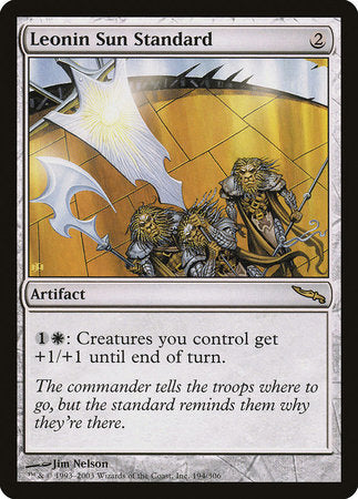 Leonin Sun Standard [Mirrodin] | Lots Moore NSW