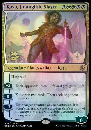 Kaya, Intangible Slayer [Phyrexia: All Will Be One Prerelease Promos] | Lots Moore NSW