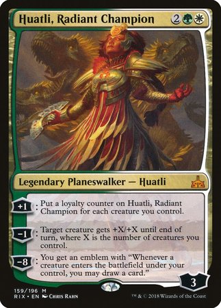 Huatli, Radiant Champion [Rivals of Ixalan] | Lots Moore NSW