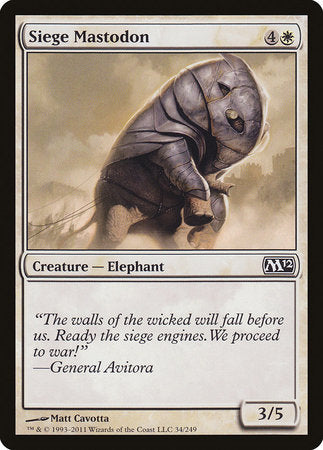 Siege Mastodon [Magic 2012] | Lots Moore NSW