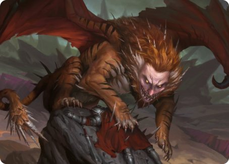 Manticore Art Card [Dungeons & Dragons: Adventures in the Forgotten Realms Art Series] | Lots Moore NSW