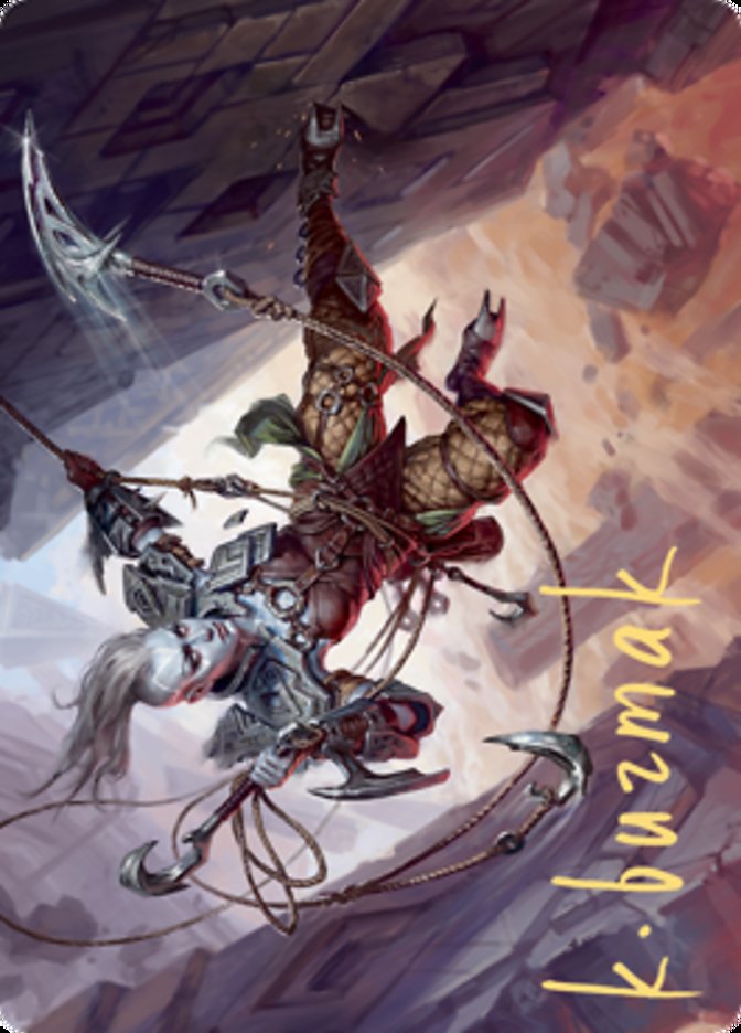 Akiri, Fearless Voyager Art Card (Gold-Stamped Signature) [Zendikar Rising Art Series] | Lots Moore NSW