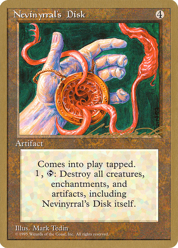 Nevinyrral's Disk (Leon Lindback) [Pro Tour Collector Set] | Lots Moore NSW