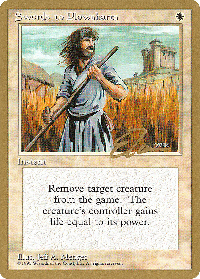 Swords to Plowshares (Eric Tam) [Pro Tour Collector Set] | Lots Moore NSW