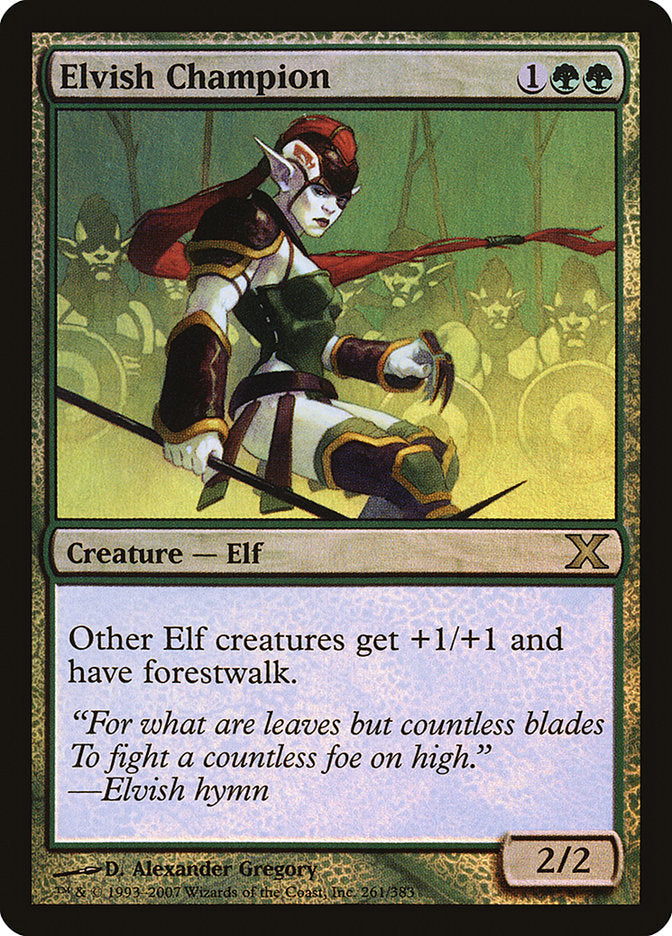 Elvish Champion (Premium Foil) [Tenth Edition] | Lots Moore NSW