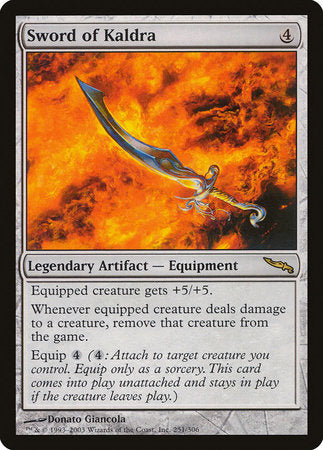 Sword of Kaldra [Mirrodin] | Lots Moore NSW