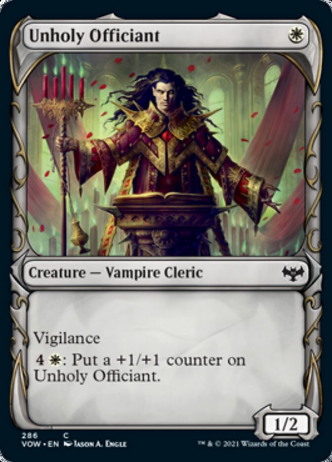 Unholy Officiant (Showcase Fang Frame) [Innistrad: Crimson Vow] | Lots Moore NSW