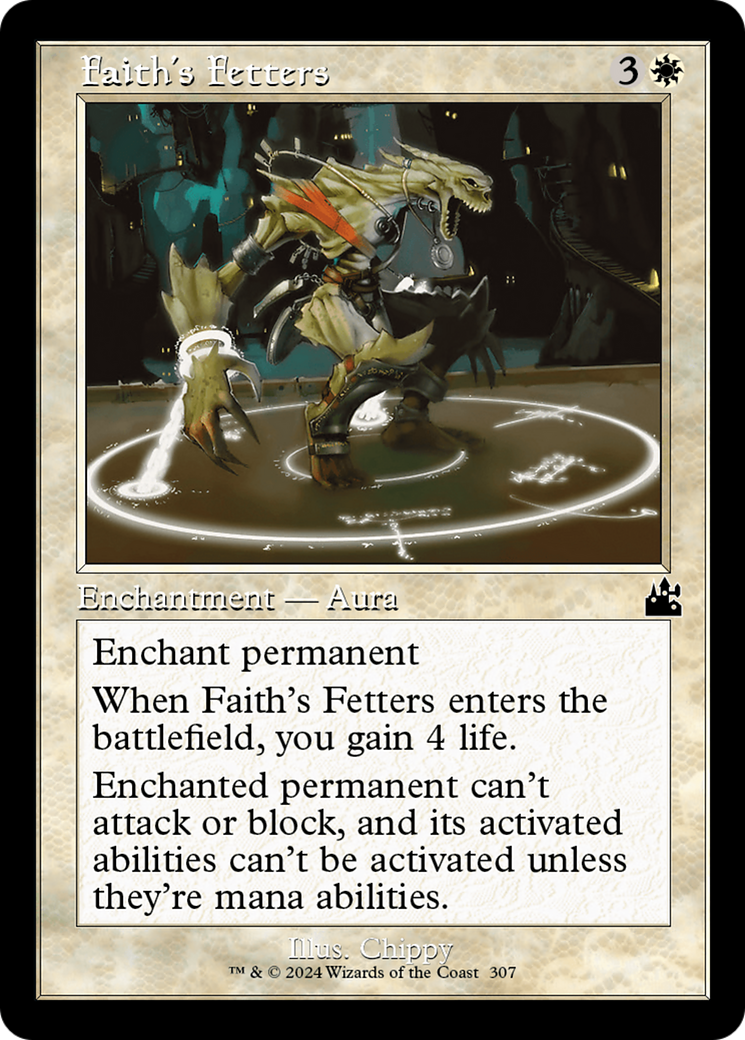 Faith's Fetters (Retro Frame) [Ravnica Remastered] | Lots Moore NSW