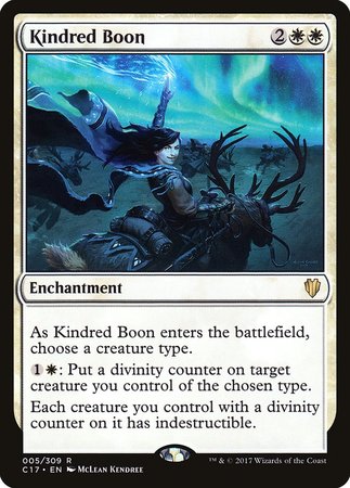 Kindred Boon [Commander 2017] | Lots Moore NSW