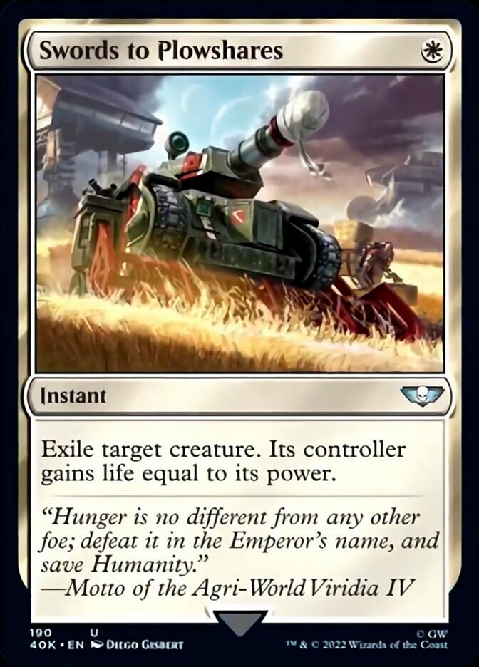 Swords to Plowshares (Surge Foil) [Warhammer 40,000] | Lots Moore NSW