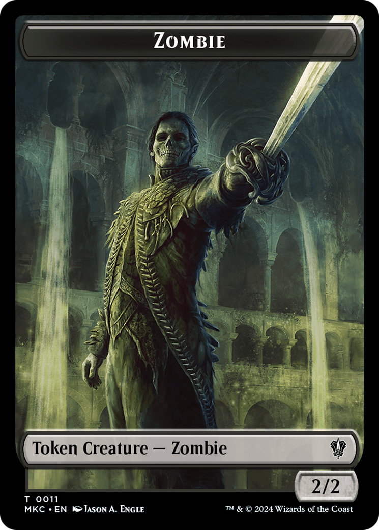 City's Blessing // Zombie Double-Sided Token [Murders at Karlov Manor Commander Tokens] | Lots Moore NSW