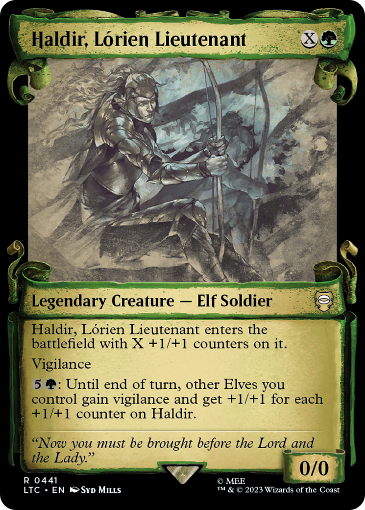Haldir, Lorien Lieutenant [The Lord of the Rings: Tales of Middle-Earth Commander Showcase Scrolls] | Lots Moore NSW