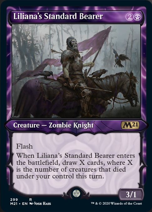 Liliana's Standard Bearer (Showcase) [Core Set 2021] | Lots Moore NSW