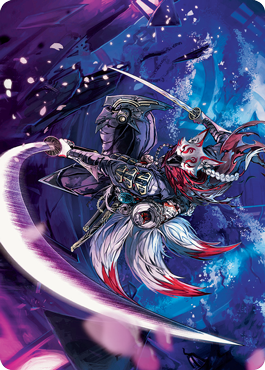 Blade-Blizzard Kitsune Art Card [Kamigawa: Neon Dynasty Art Series] | Lots Moore NSW