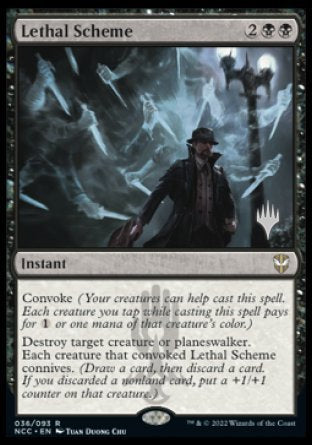 Lethal Scheme (Promo Pack) [Streets of New Capenna Commander Promos] | Lots Moore NSW
