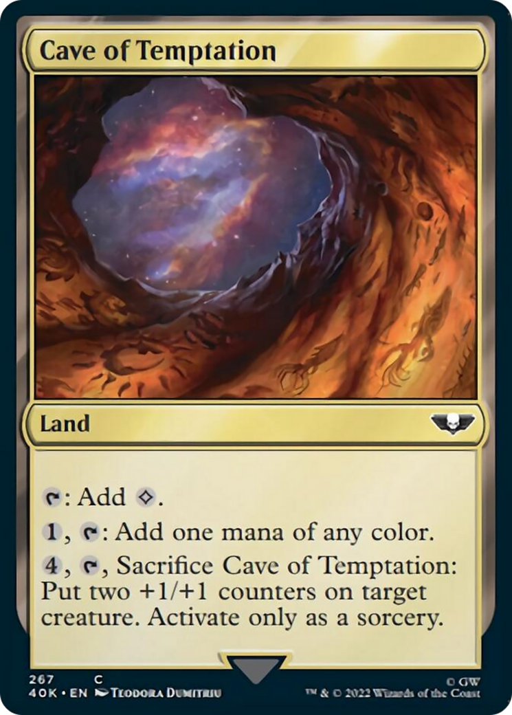 Cave of Temptation (Surge Foil) [Universes Beyond: Warhammer 40,000] | Lots Moore NSW