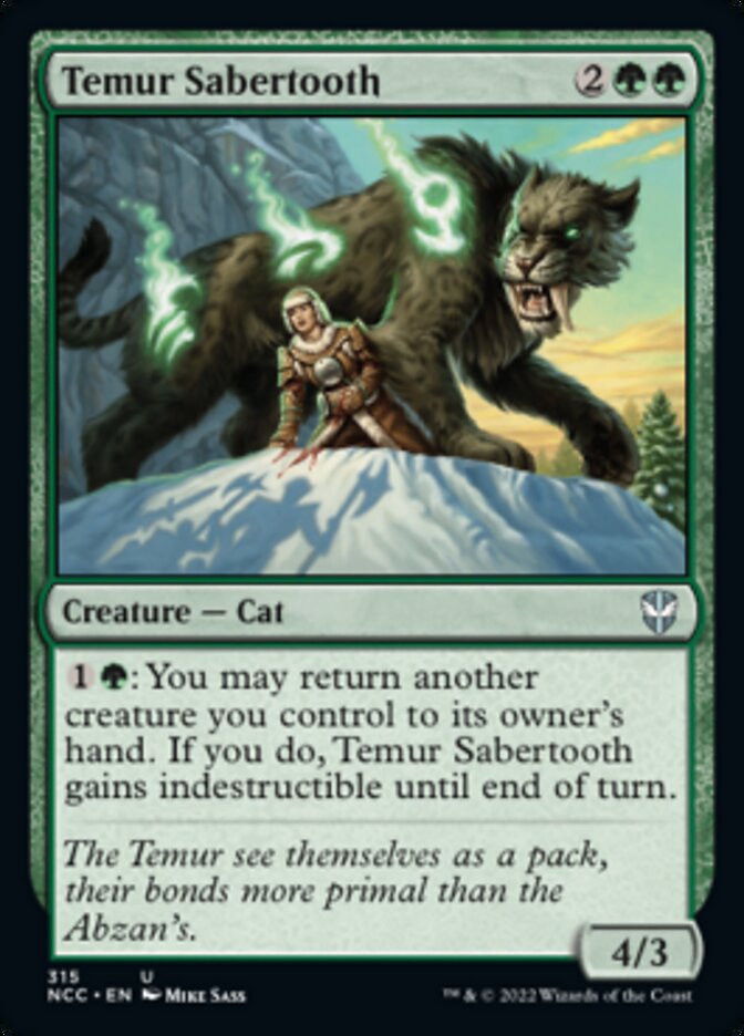 Temur Sabertooth [Streets of New Capenna Commander] | Lots Moore NSW