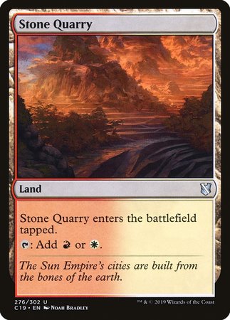 Stone Quarry [Commander 2019] | Lots Moore NSW