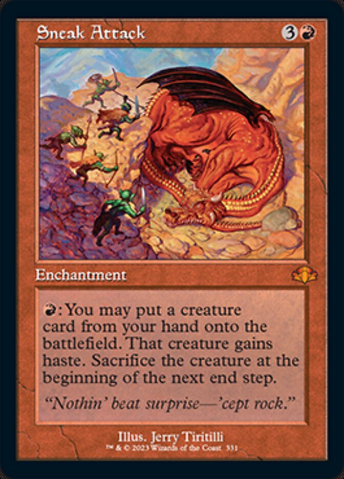 Sneak Attack (Retro) [Dominaria Remastered] | Lots Moore NSW