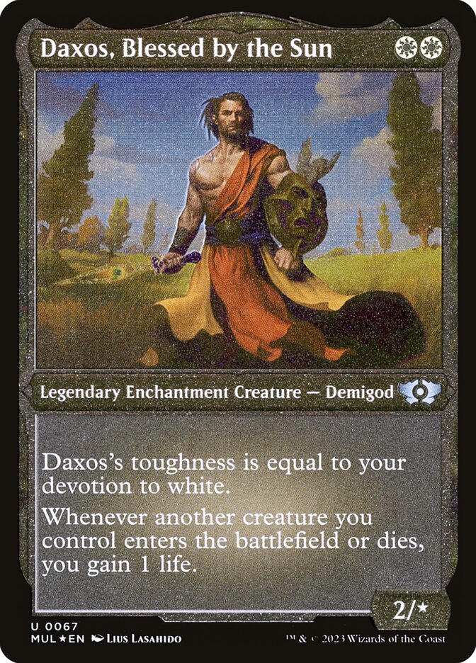 Daxos, Blessed by the Sun (Foil Etched) [Multiverse Legends] | Lots Moore NSW