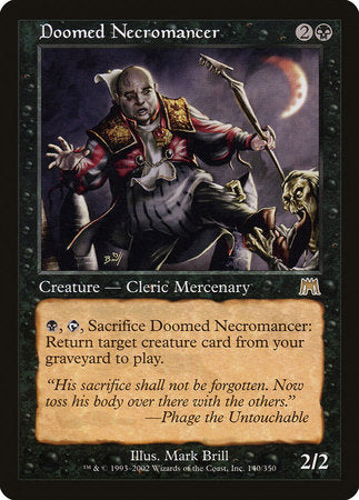 Doomed Necromancer [Onslaught] | Lots Moore NSW